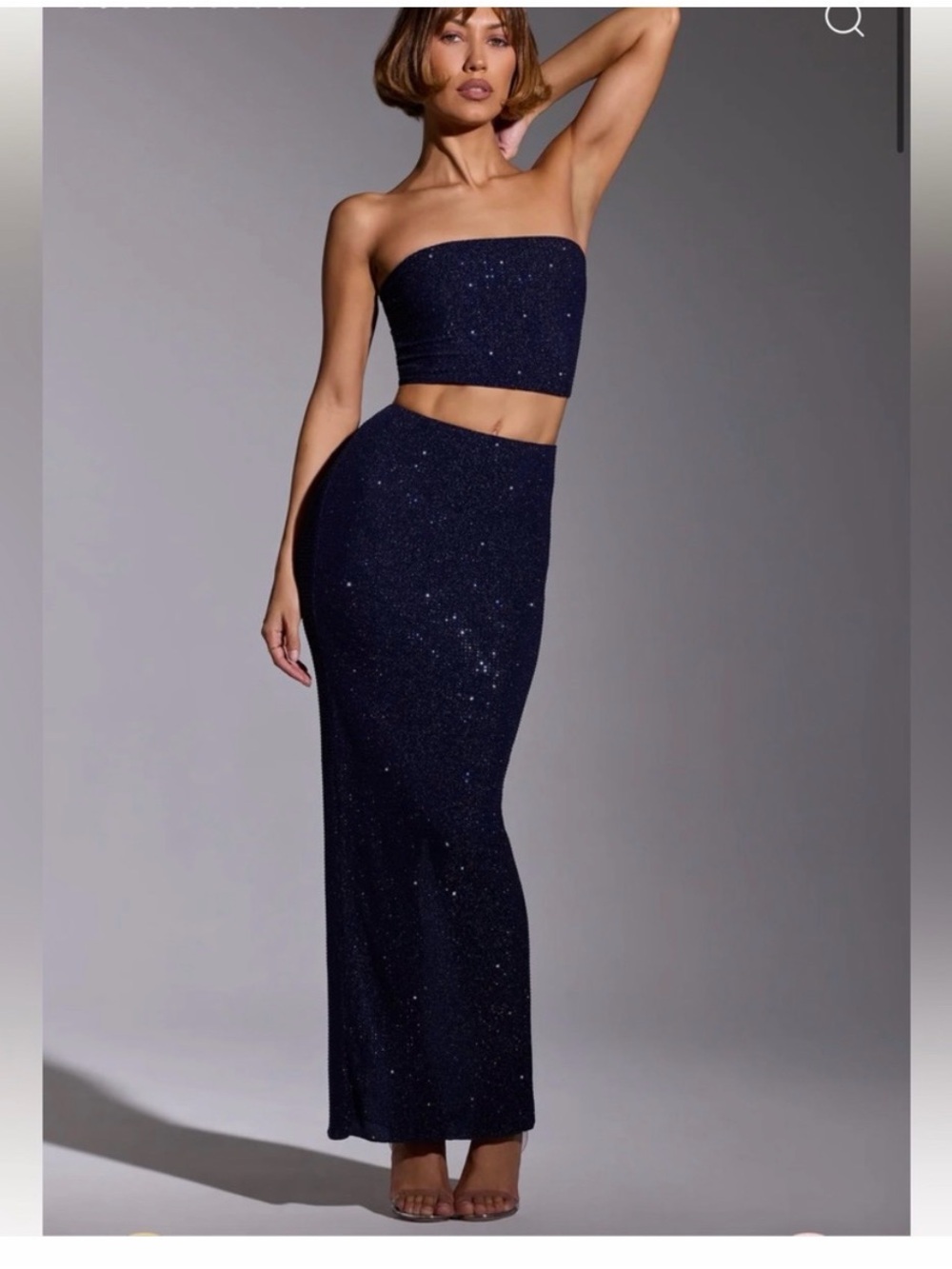 NWT - Oh Polly Sparkling Royal Blue Skirt - US14